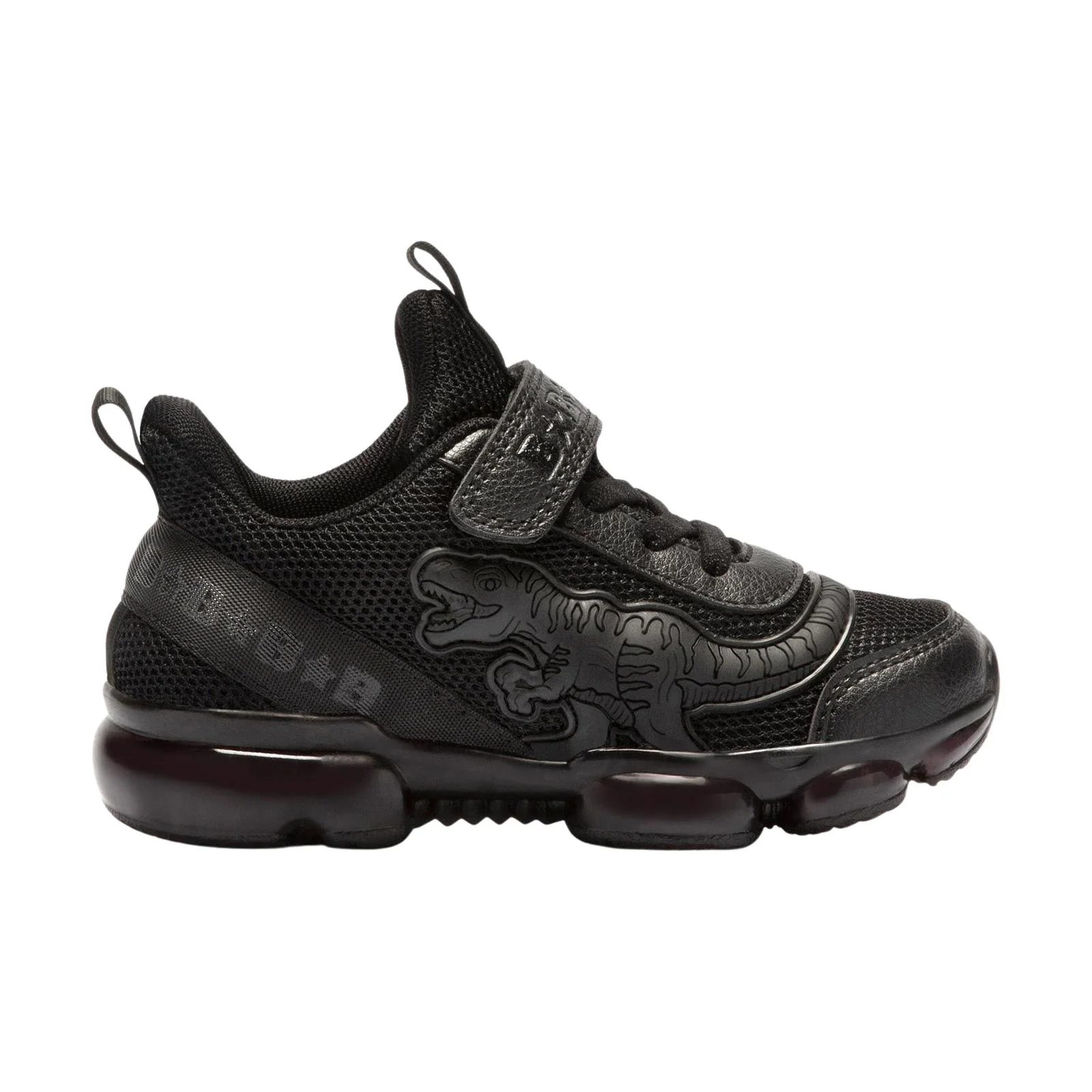 Bull Boys DNAL2132 Black Mesh T-Rex Elastic Laces Light Up Trainers - Image 5