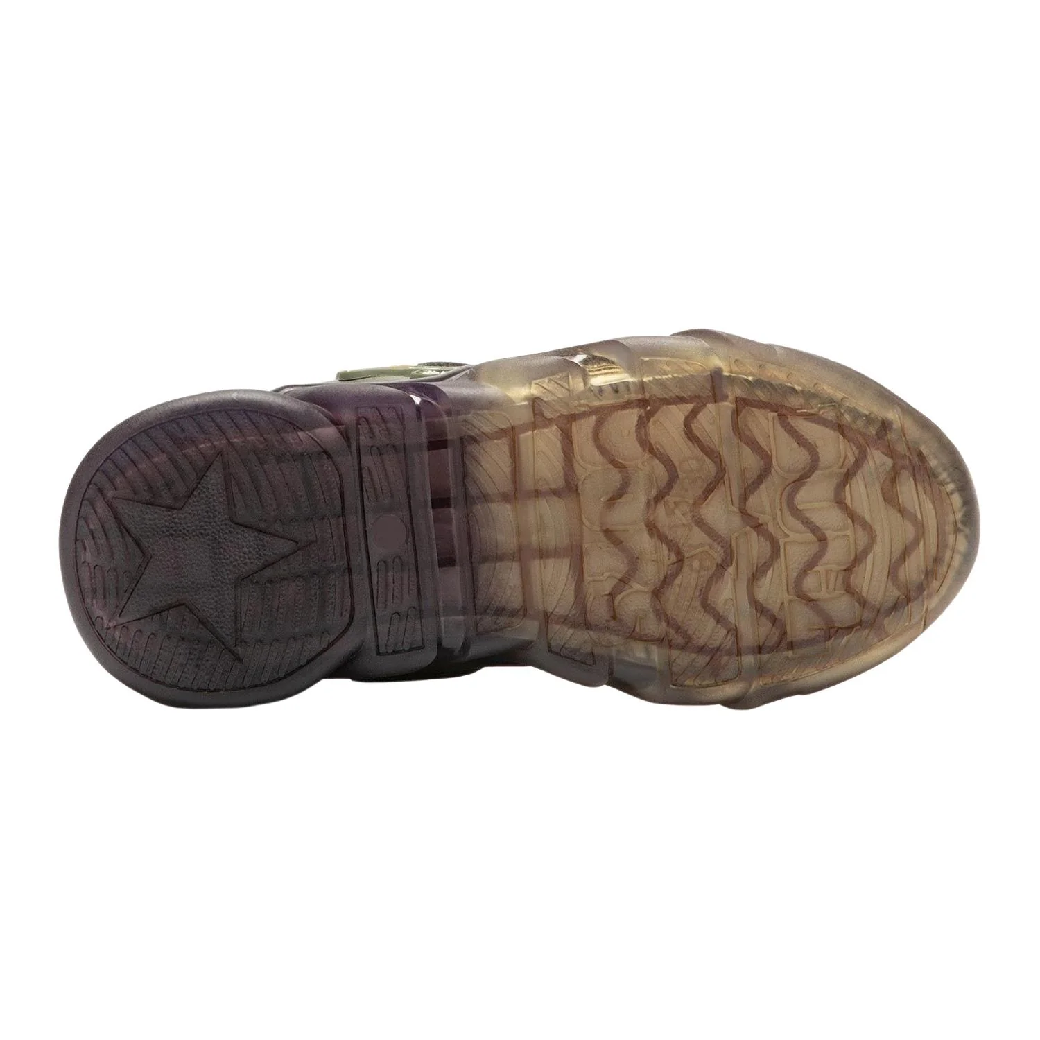 Bull Boys DNAL3396 (AS42) Spinosauro Khaki Green Elastic Lace Light Up Trainers - Image 25