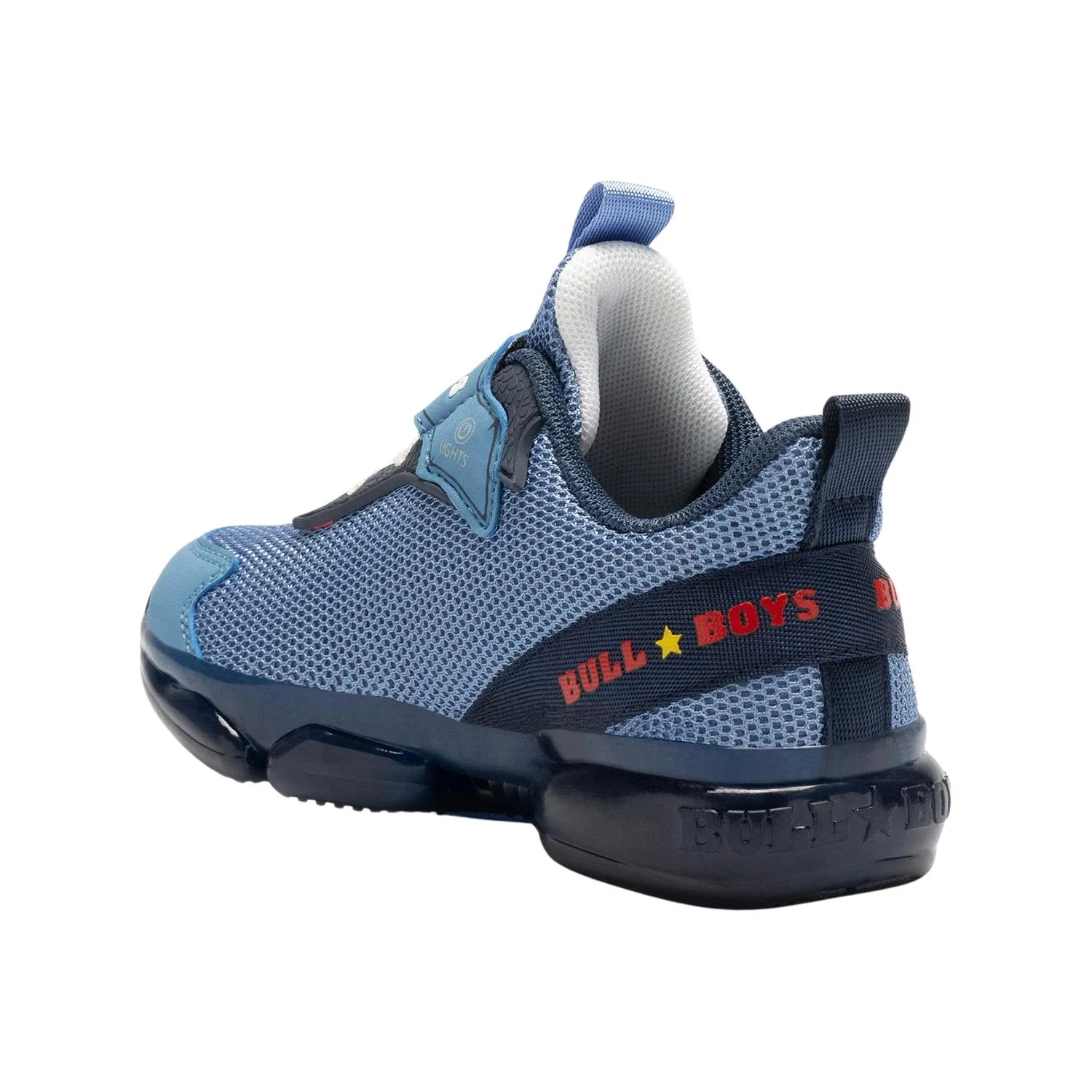 Bull Boys DNAL4506 (BL06) Pterodattilo Blue Jeans Light Up Dinaosaur Mesh Trainers - Image 10