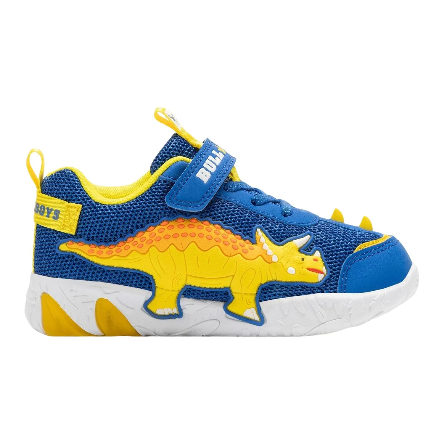 Bull Boys DNAL4510 Triceratopo Royal Blue Light Up Dinosaur Trainers - Image 5