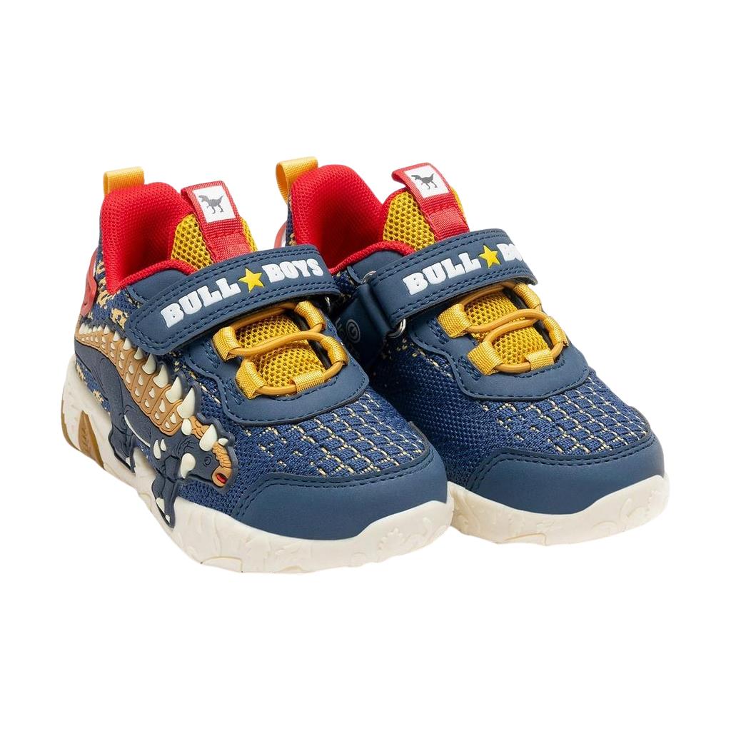 Bull Boys DNAL4557 (BL01) Anchilosauro Dinosaur Blue Light Up Trainers - Image 2