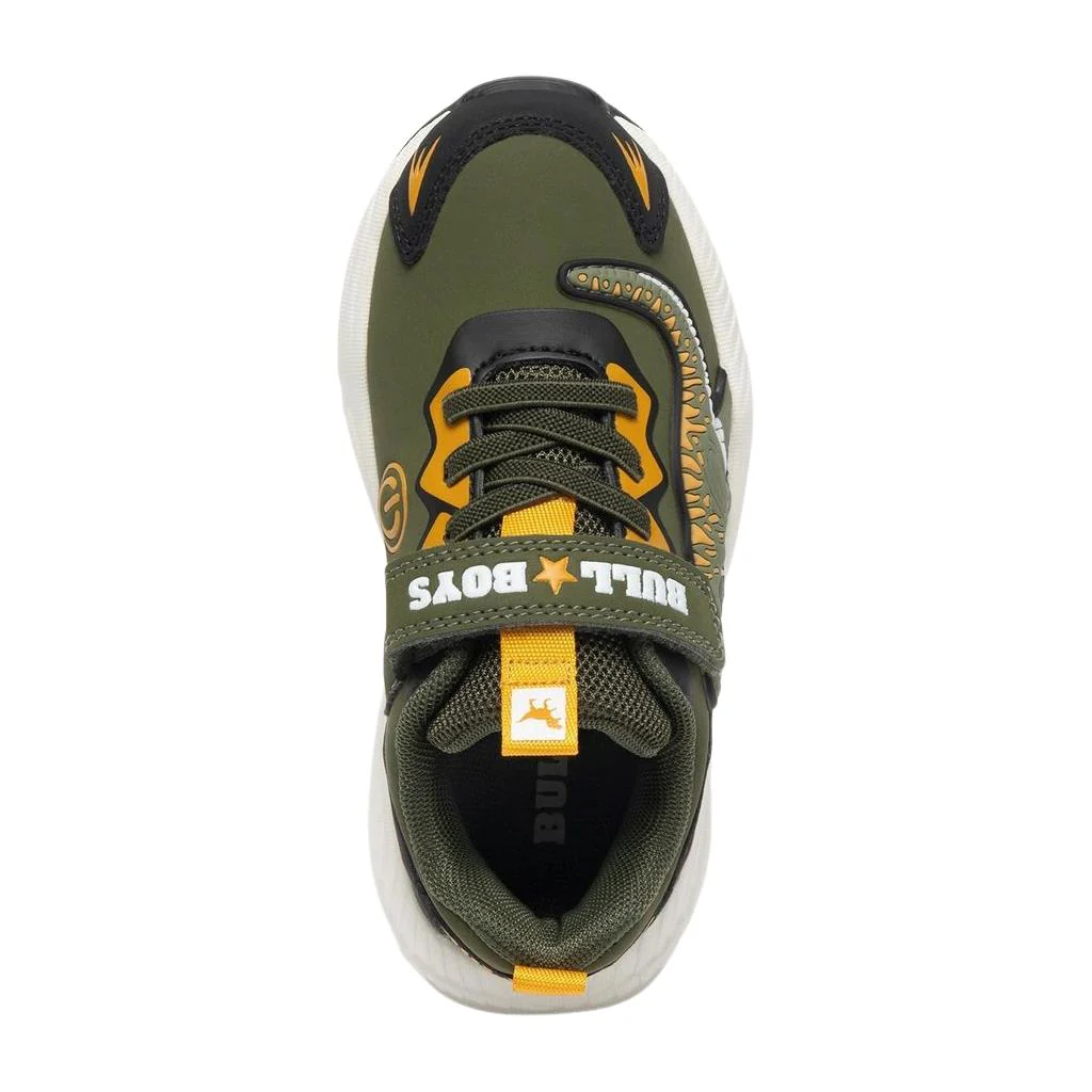 Bull Boys DNAL4573 (VE66) T-Rex Green Light Up Hook & Loop Easy On Trainers - Image 4