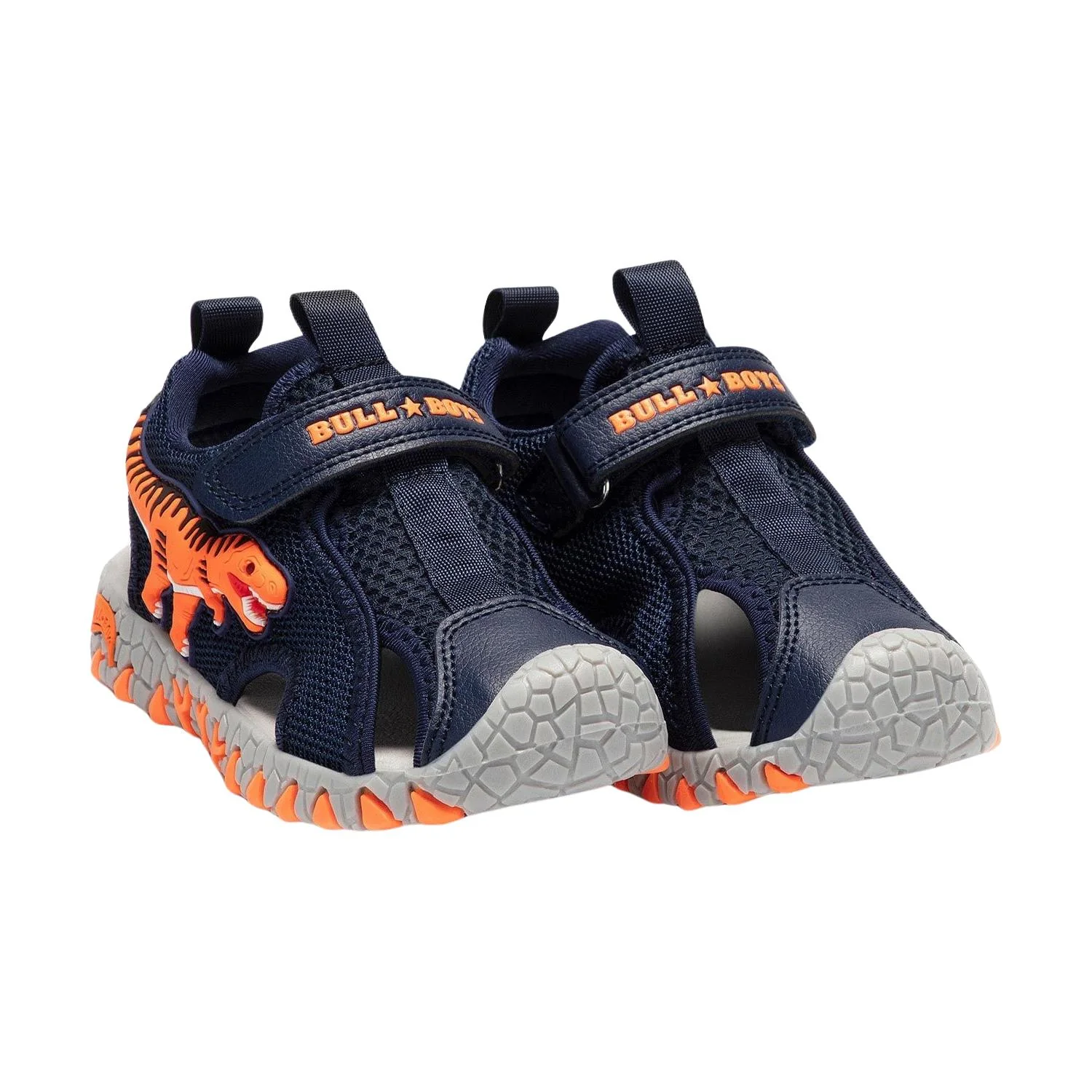 Bull Boys DNCL2140 (AE01) T-Rex Navy Blue Light Up Dinosaur Sandals - Image 11