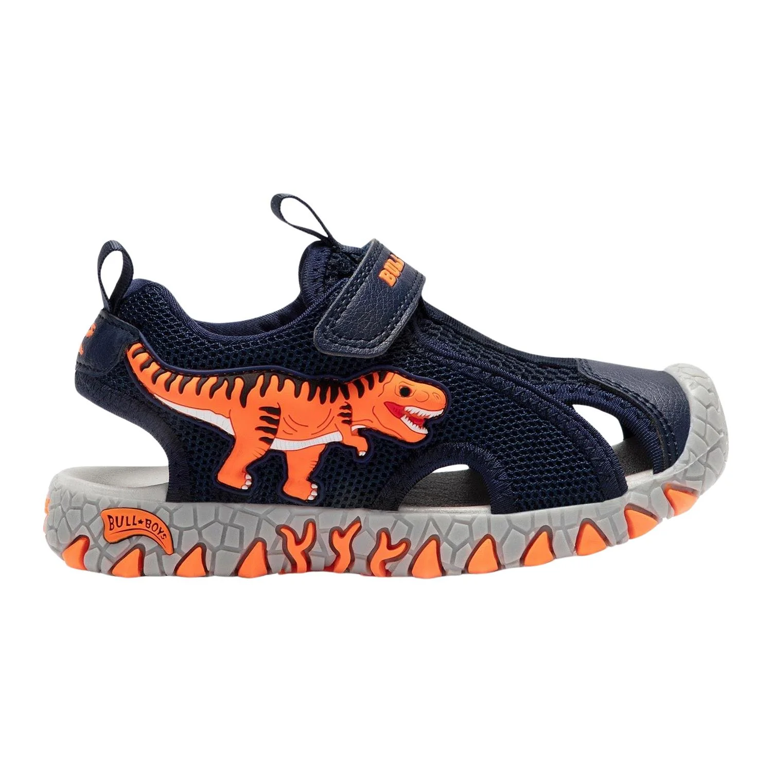Bull Boys DNCL2140 (AE01) T-Rex Navy Blue Light Up Dinosaur Sandals - Image 12