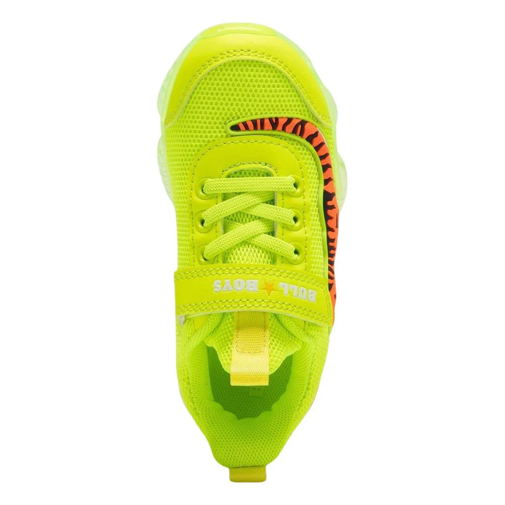 Bull Boys T-Rex Dinosaur Lime Green Light Up Flashing Trainers Shoes - Image 4