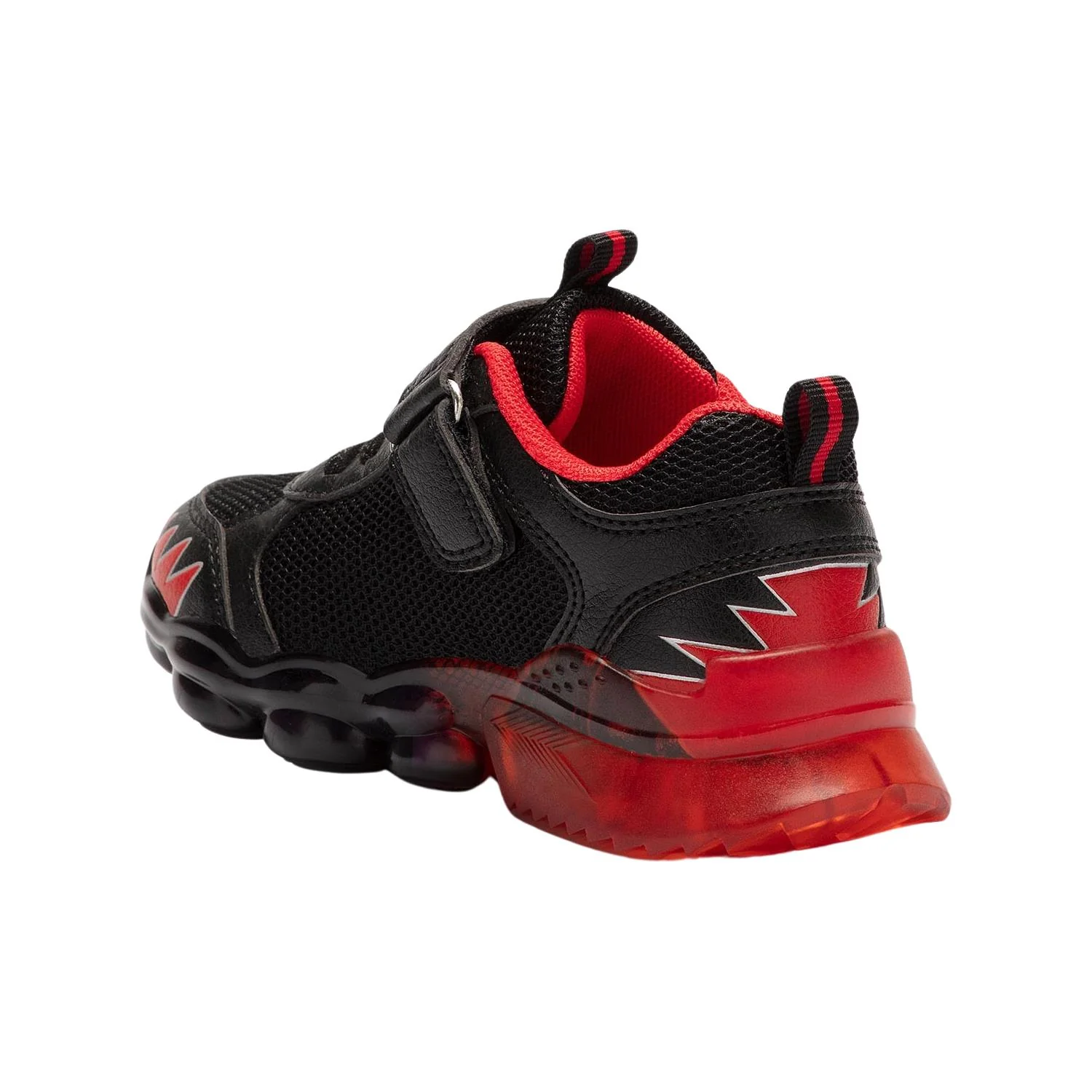 Bull Boys Triceratopo Dinosaur Black Light Up Flashing Trainers Shoes - Image 2
