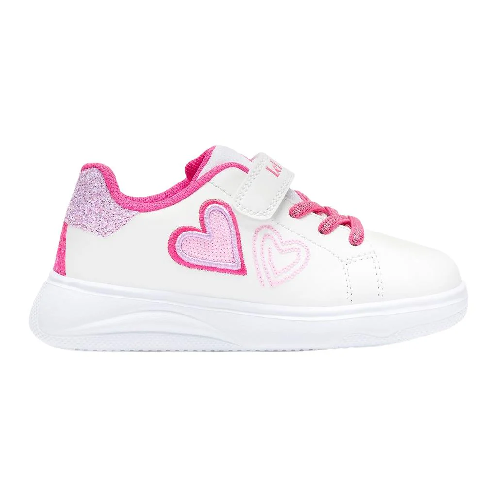 Lelli Kelly Agata White Pink Heart Trainers LKAA5622 - Image 3