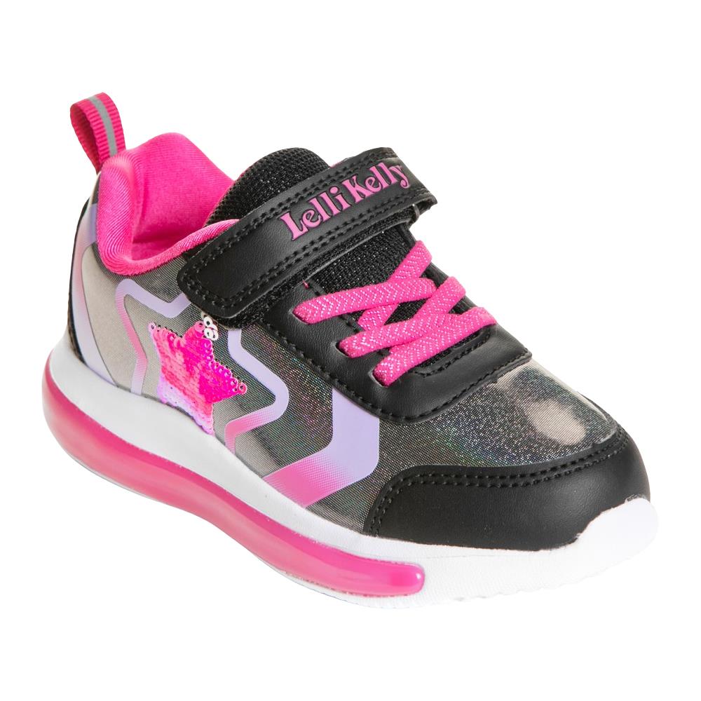 Lelli Kelly Clarissa Light Up Trainers Black Pink LKAL2231 - Image 5