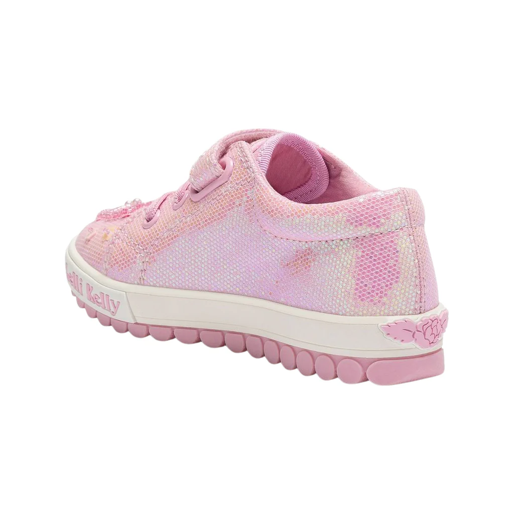 Lelli Kelly Emerald Glitter Canvas Trainers LK5421 - Image 9
