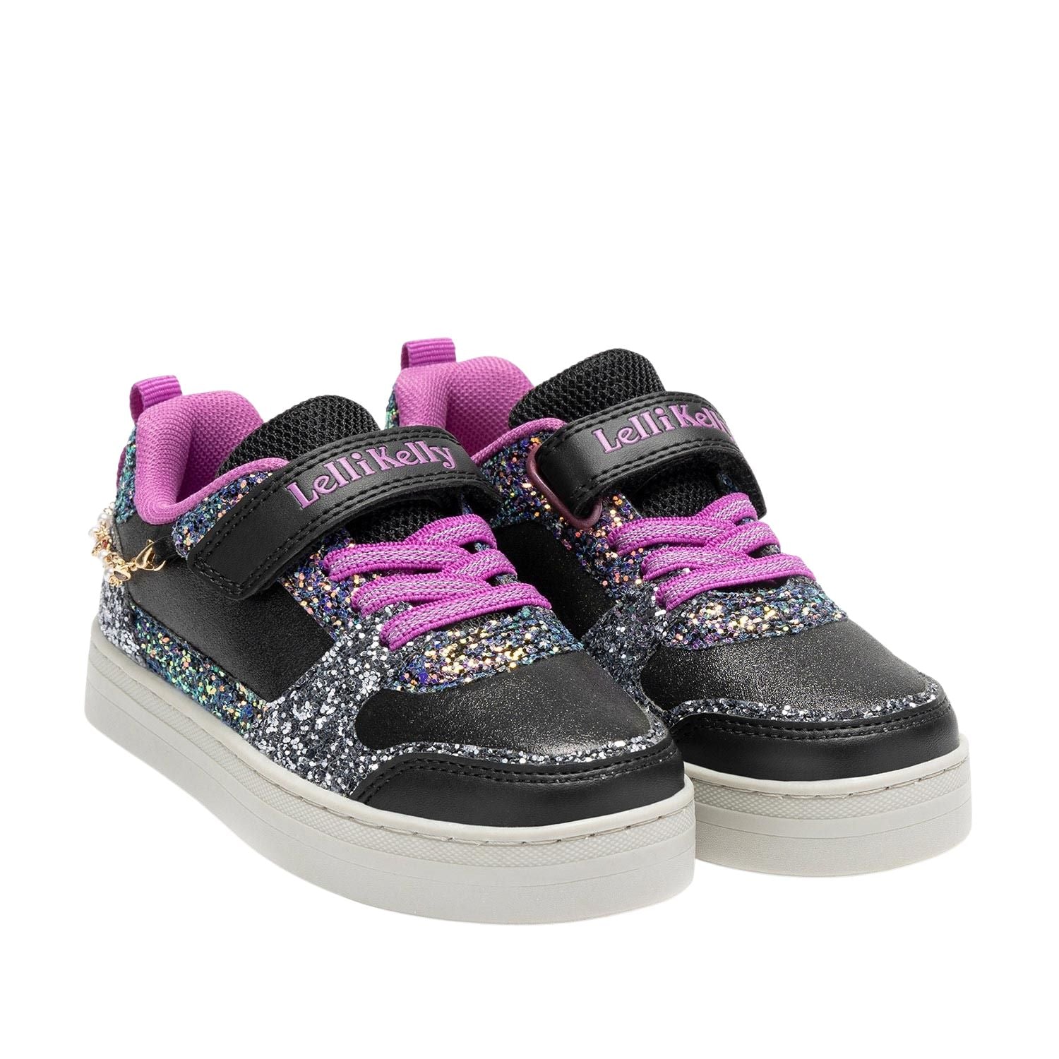 Lelli Kelly Girls Gioiello Multi Glitter Trainers LK4010 - Image 2