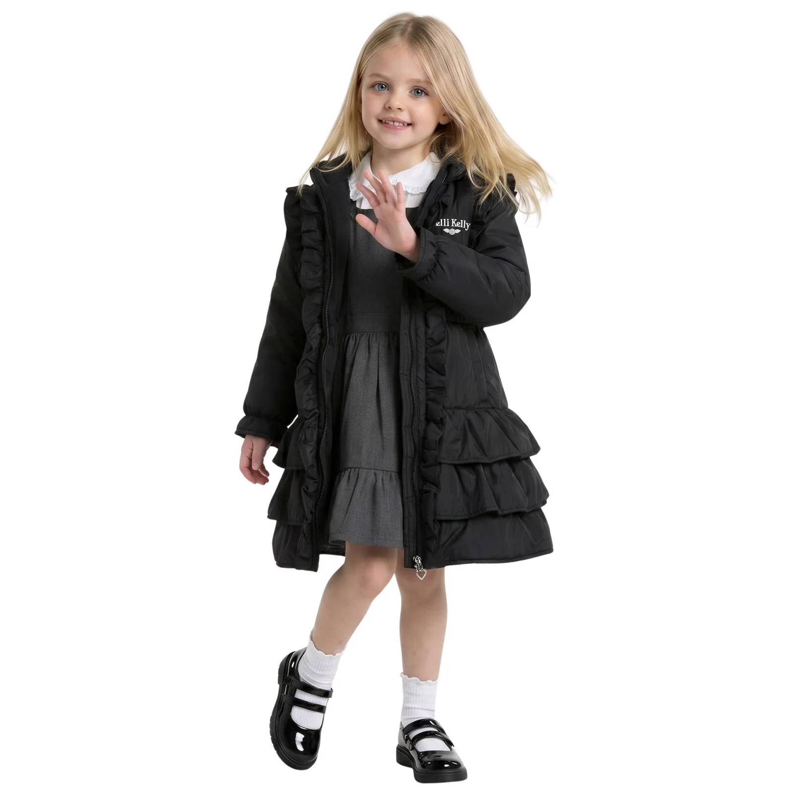 Lelli Kelly Bella Hooded School Coat - Image 4