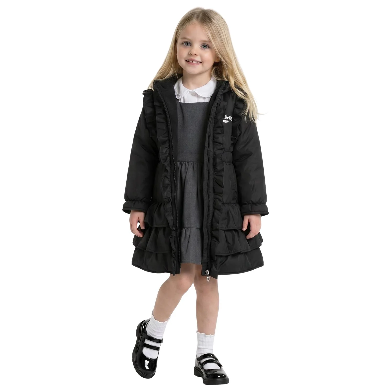 Lelli Kelly Bella Hooded School Coat - Image 5