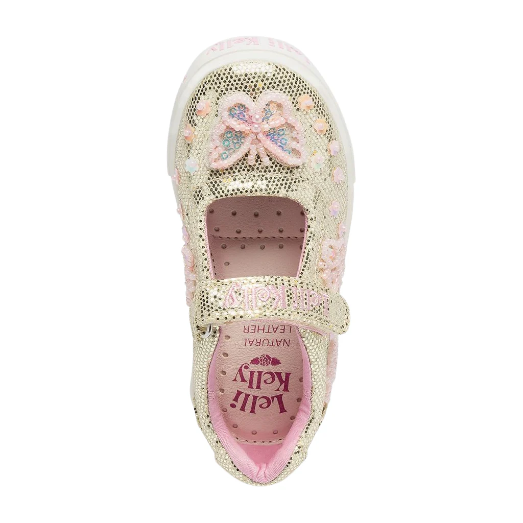 Lelli Kelly Emerald Glitter Dolly Shoes LK5420 - Image 8