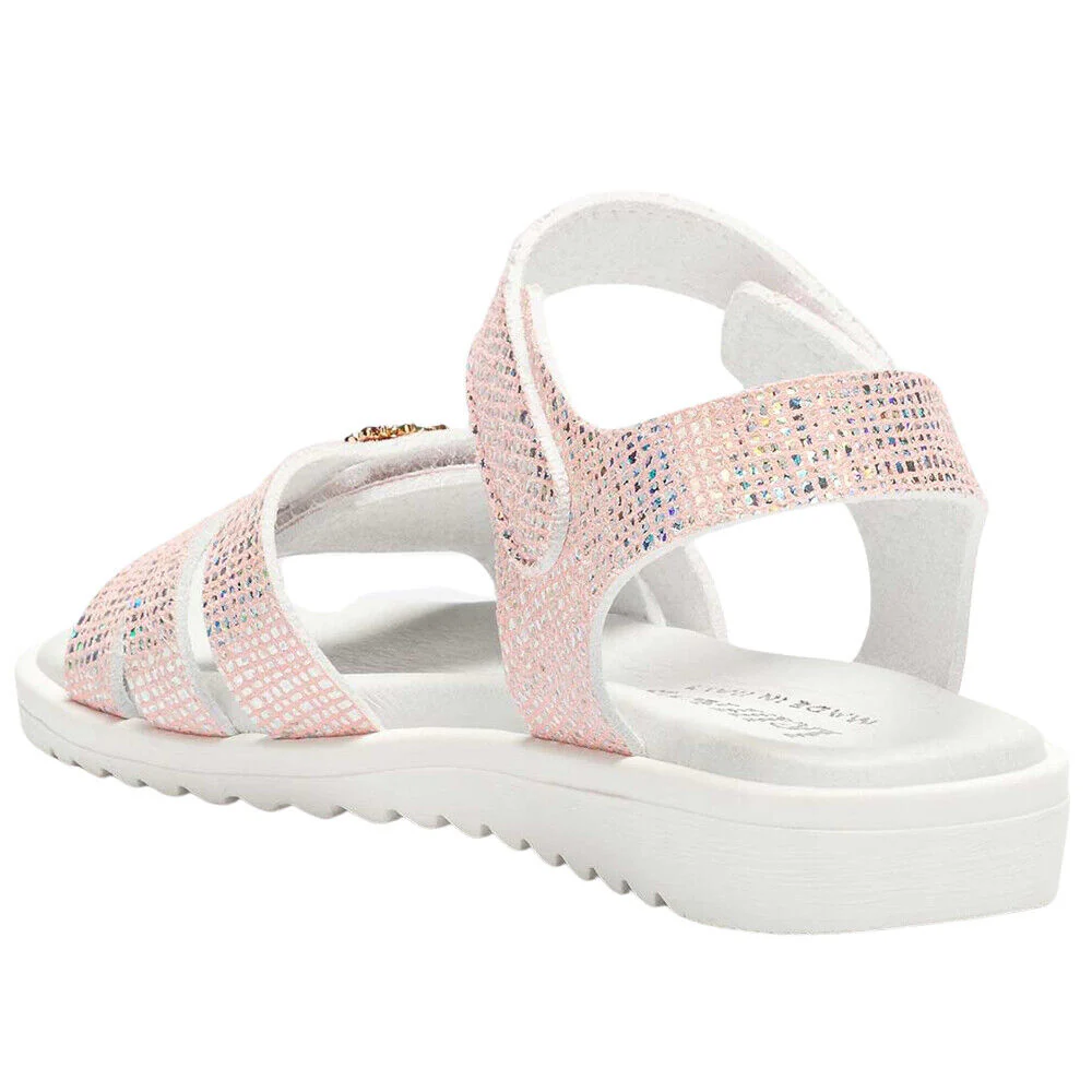 Lelli Kelly LK1506 (AC57) Unicorno 2 Rosa/Argento Glitter Adjustable Sandals - Image 3