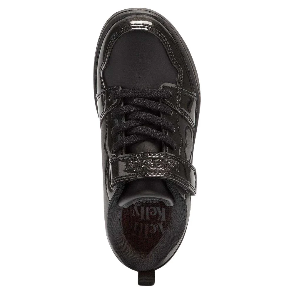 Lelli Kelly Paris Low Black Heart Hook & Loop Trainers LK2120 (AB01) - Image 5