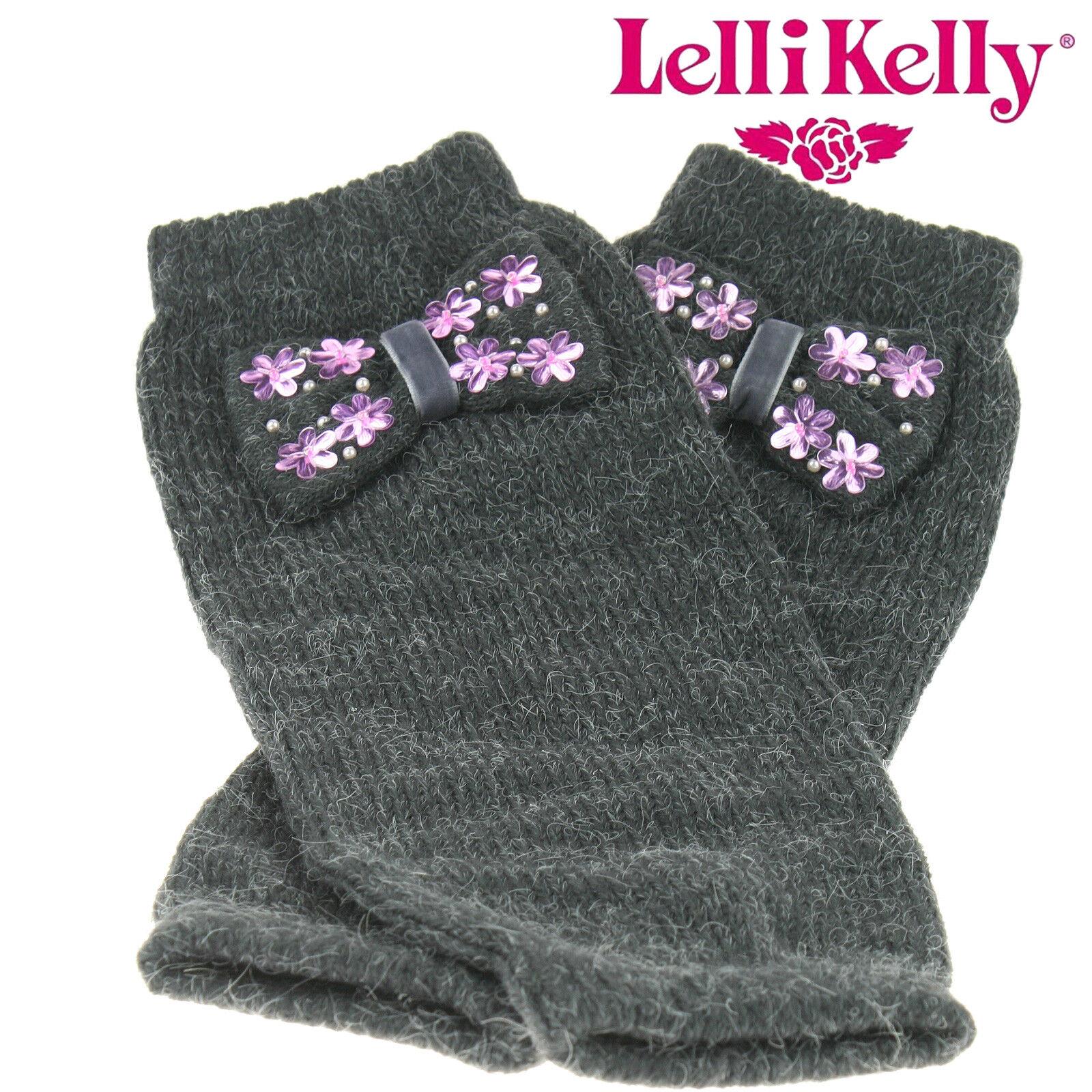 Lelli Kelly LK2210 Leg Warmers Mid Grey Bow - Image 12