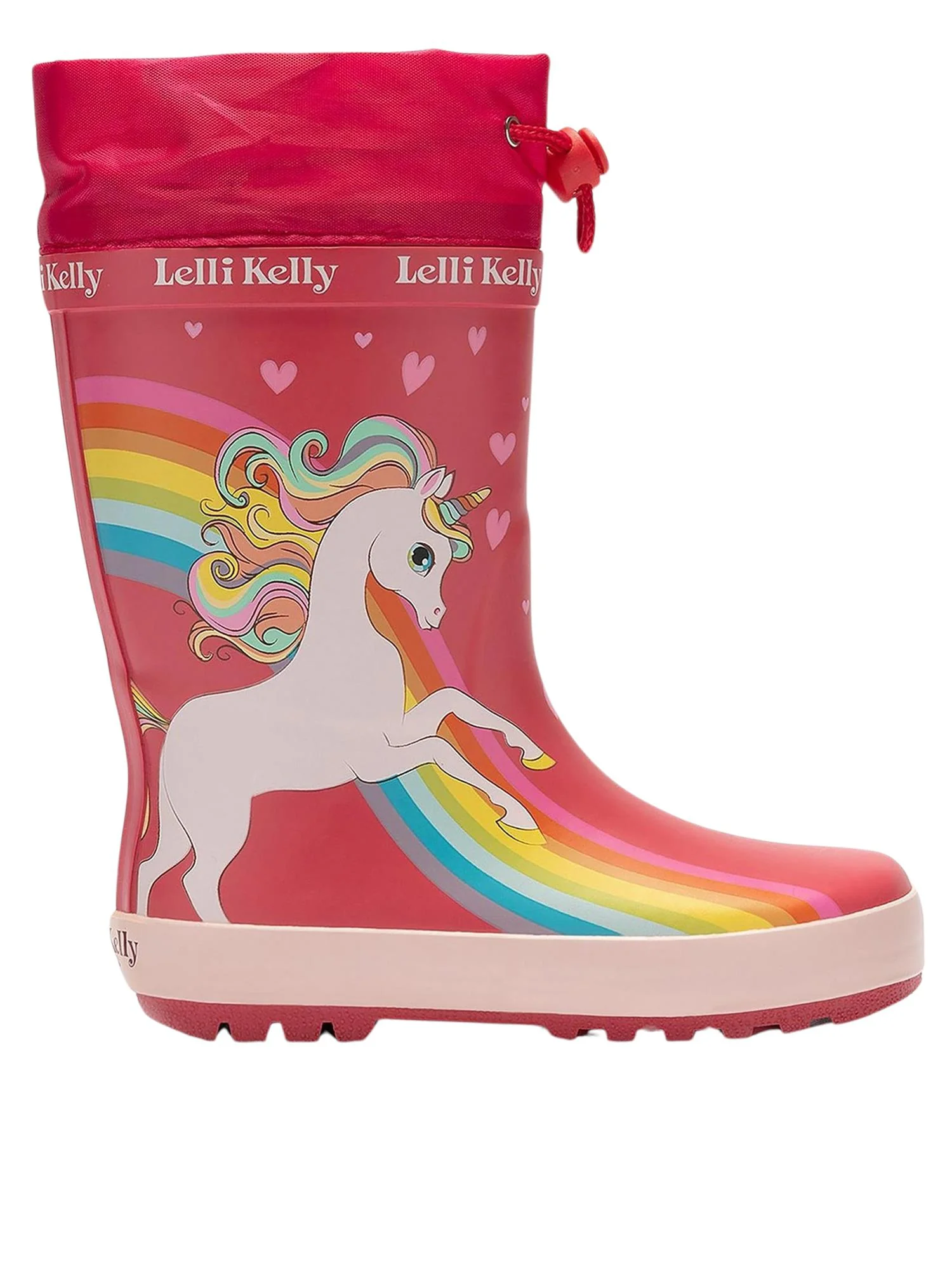 Lelli Kelly LK2650 (AN02) Unicorn Pink Rainboot Toggle Top Wellies - Image 7