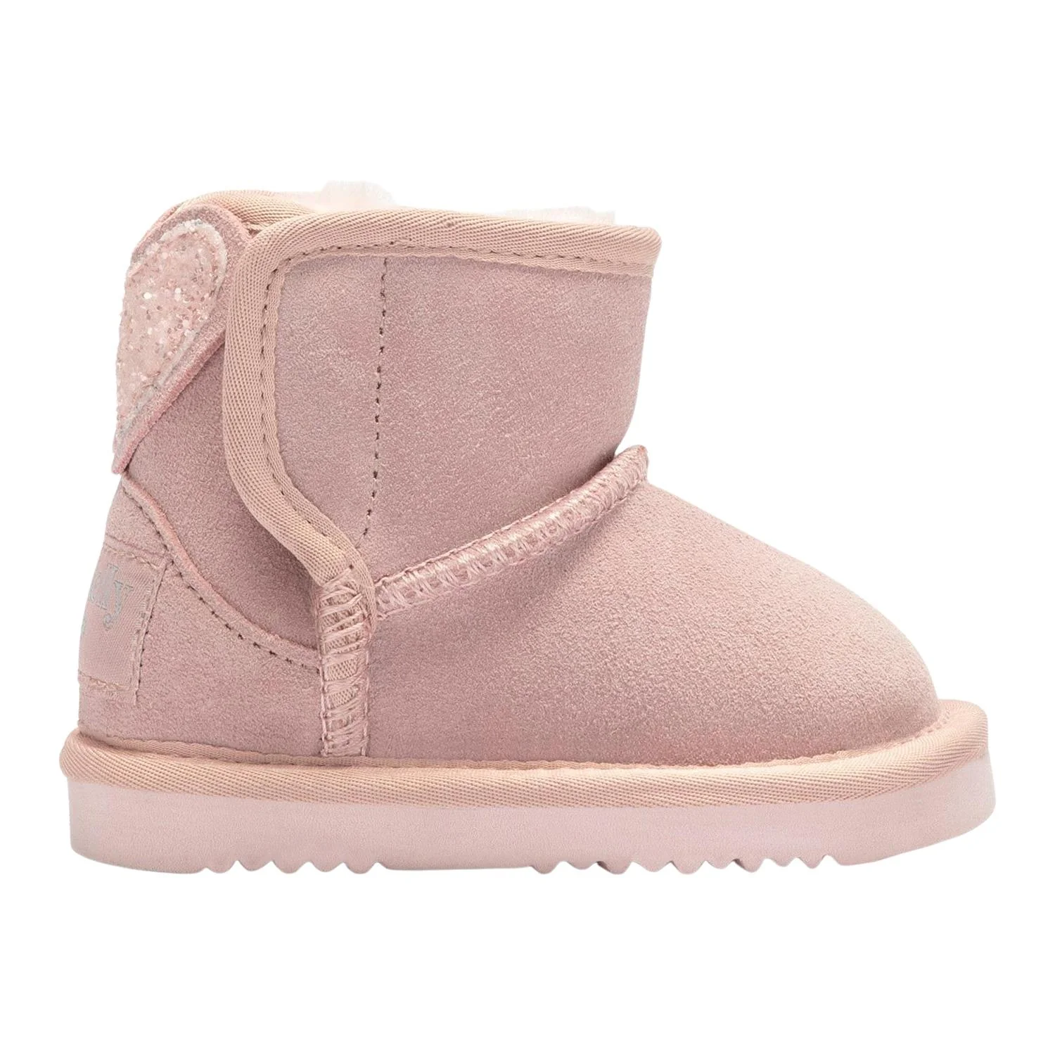 Lelli Kelly LK3765 (EC01) Eloisa Pink Suede Glitter Heart Warm Lined Boots - Image 2