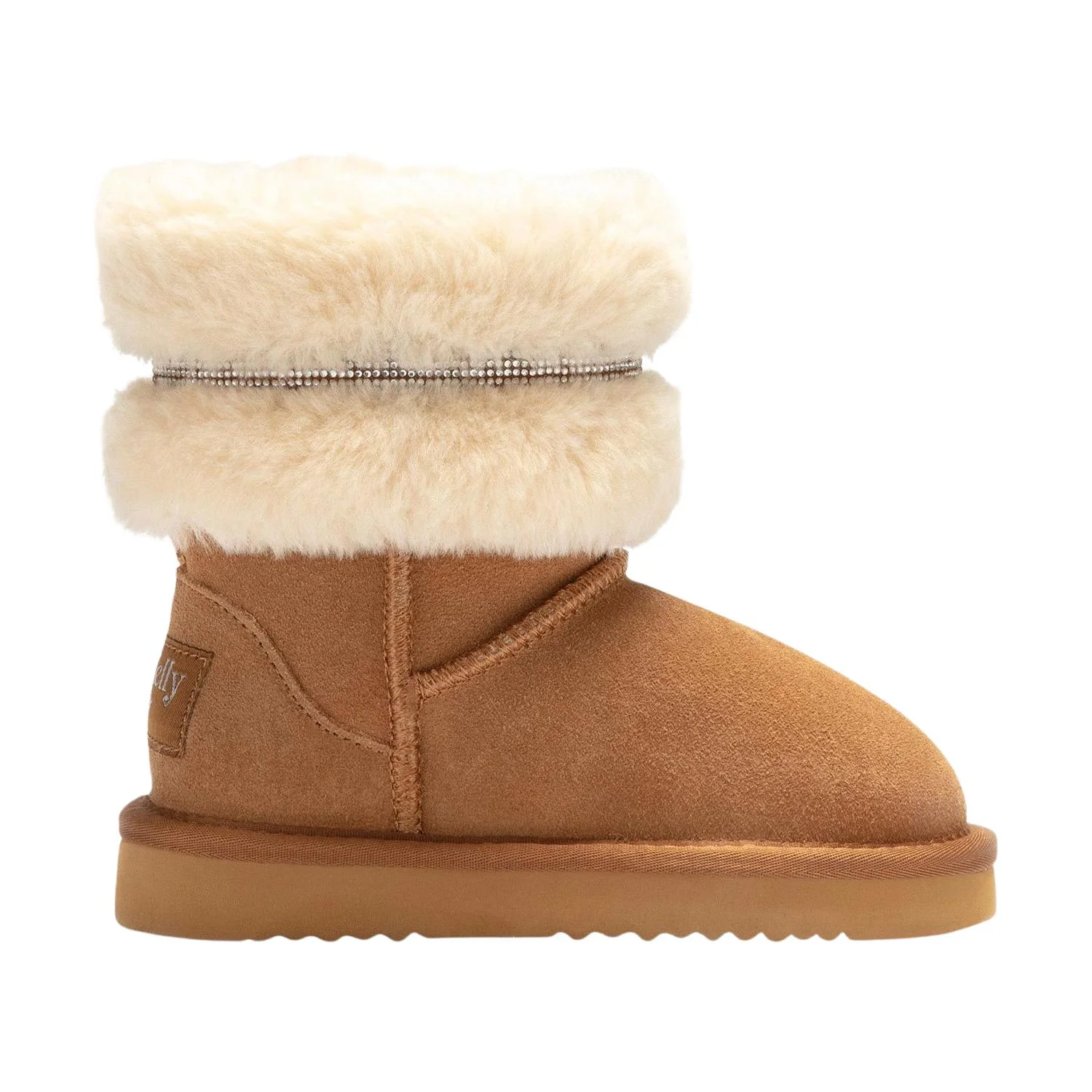 Lelli Kelly LK3766 (EJ01) Michelle Brown Suede Diamante Cuff Warm Lined Boots - Image 51