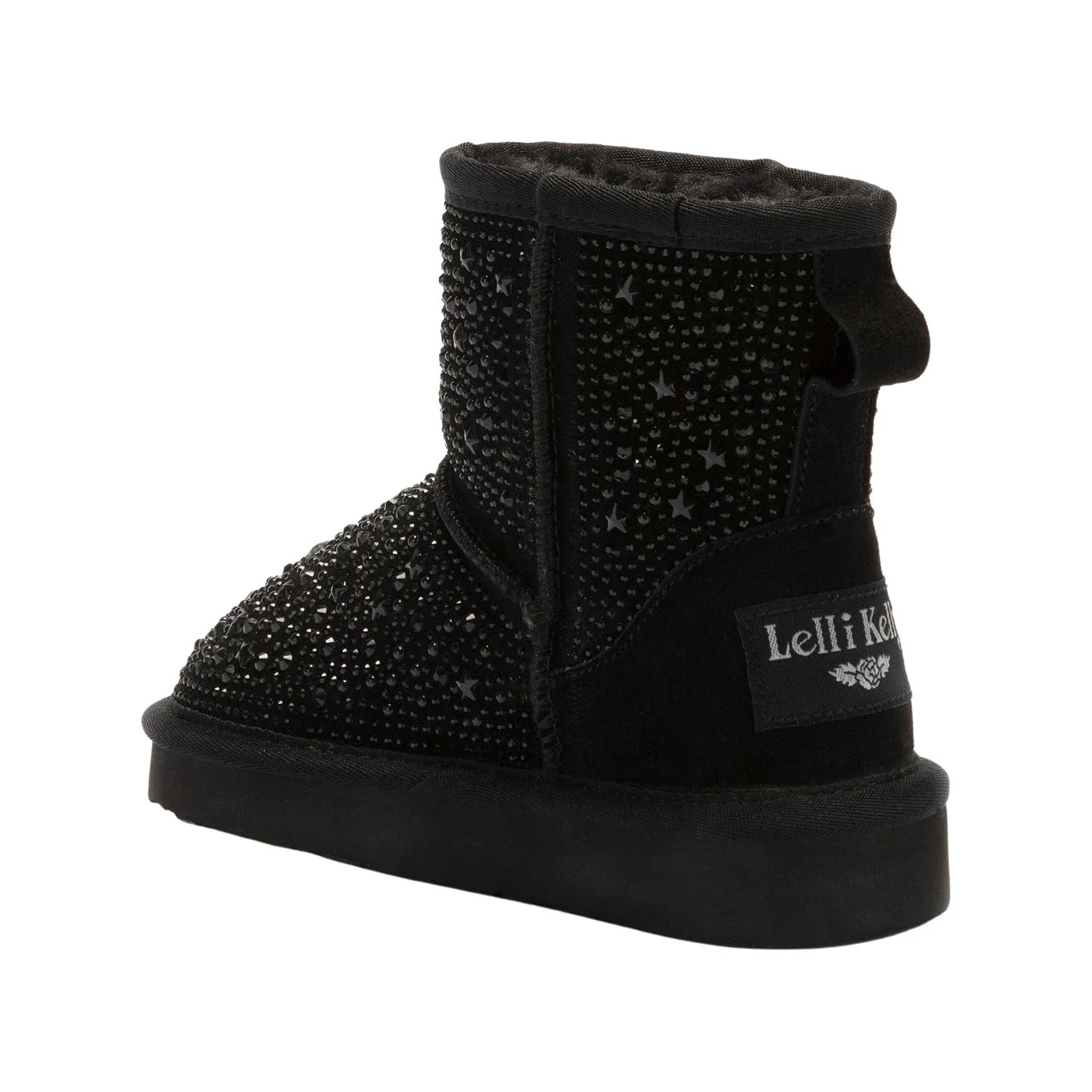 Lelli Kelly LK3770 (EB01) Olivia Black Suede Diamante Warm Lined Boots - Image 58