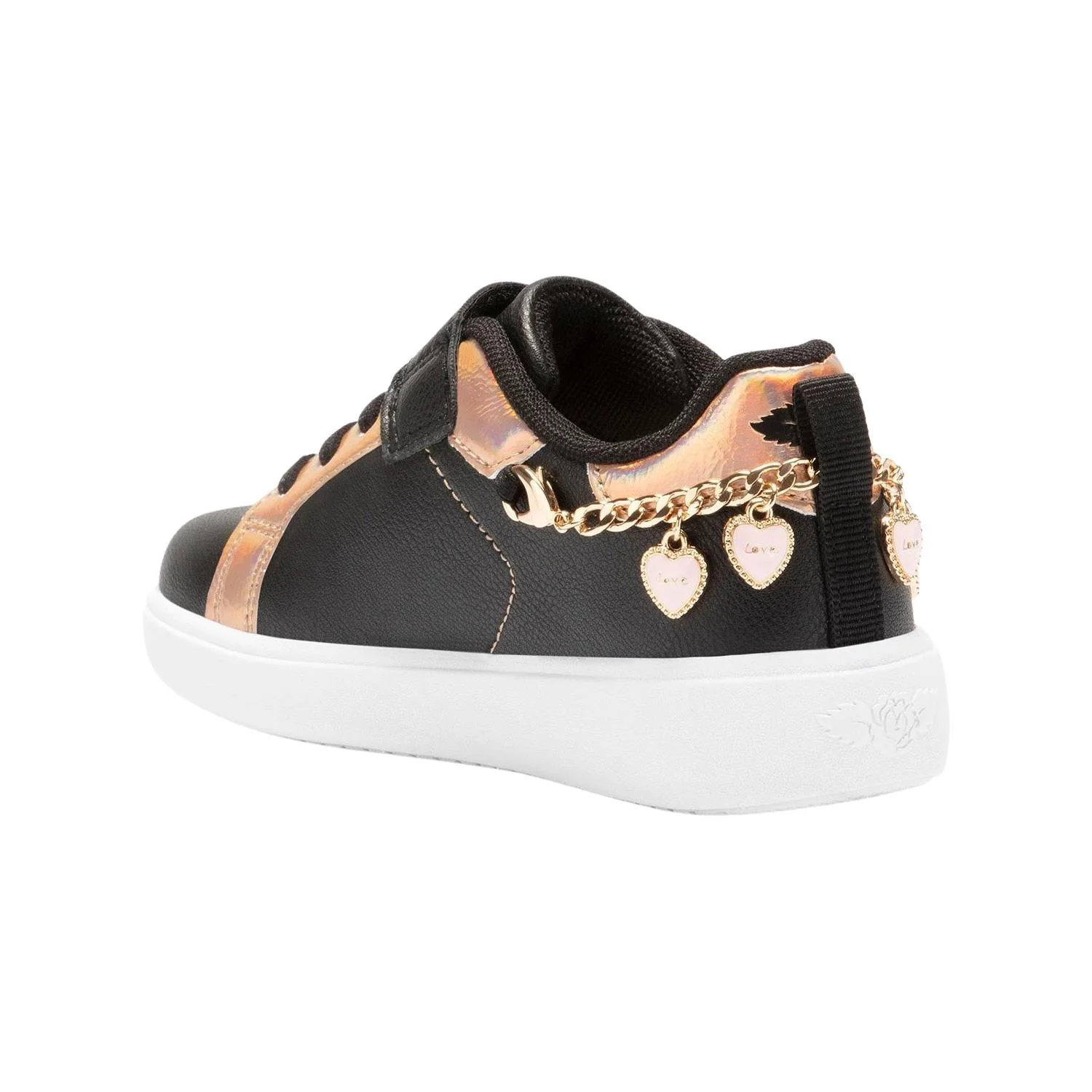 Lelli Kelly LK3810 (AB87) Gioiello Black Rose Gold Charm Love Heart Bracelet - Image 3