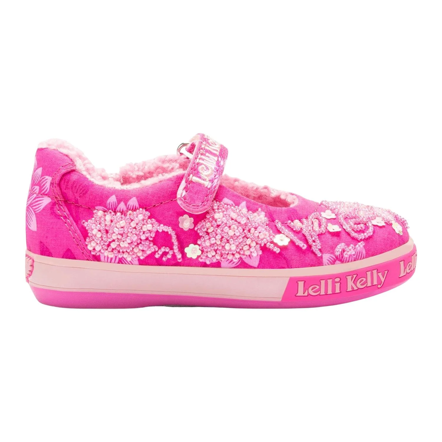 Lelli Kelly LK3854 (BN02) Megan Fuxia Pink Warm Lined Canvas - Image 5