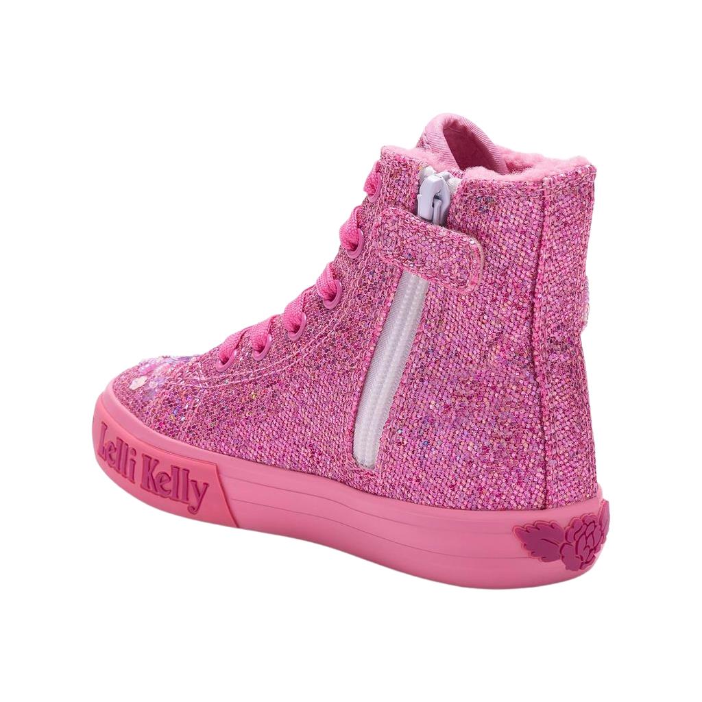 Lelli Kelly LK3861 (RO66) Dafne Dark Pink Fantasy Warm Lined Baseball Boots - Image 2