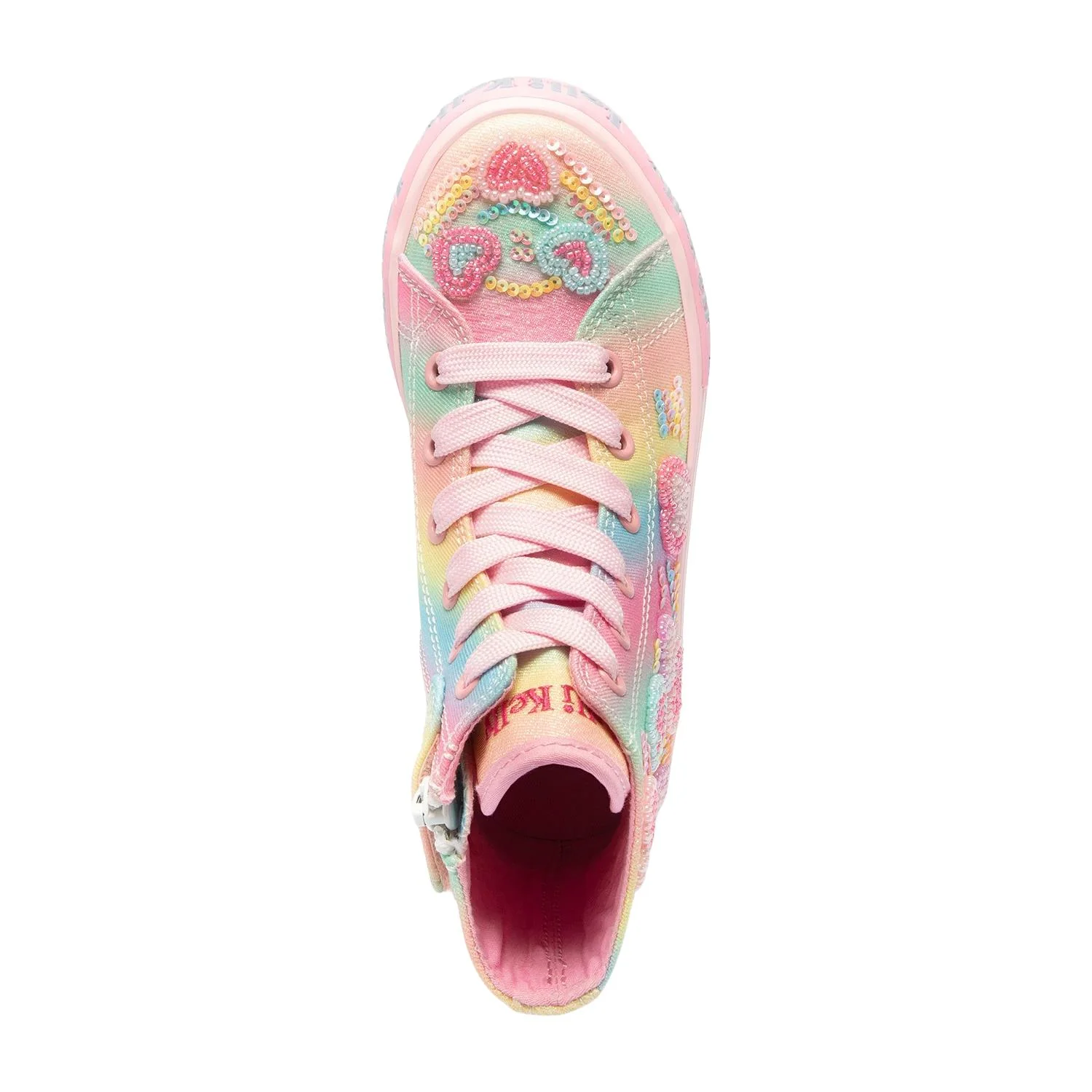 Lelli Kelly LK3863 (BX02) Myla Mid Multi Fantasy Heart Rainbow Baseball Boots - Image 19