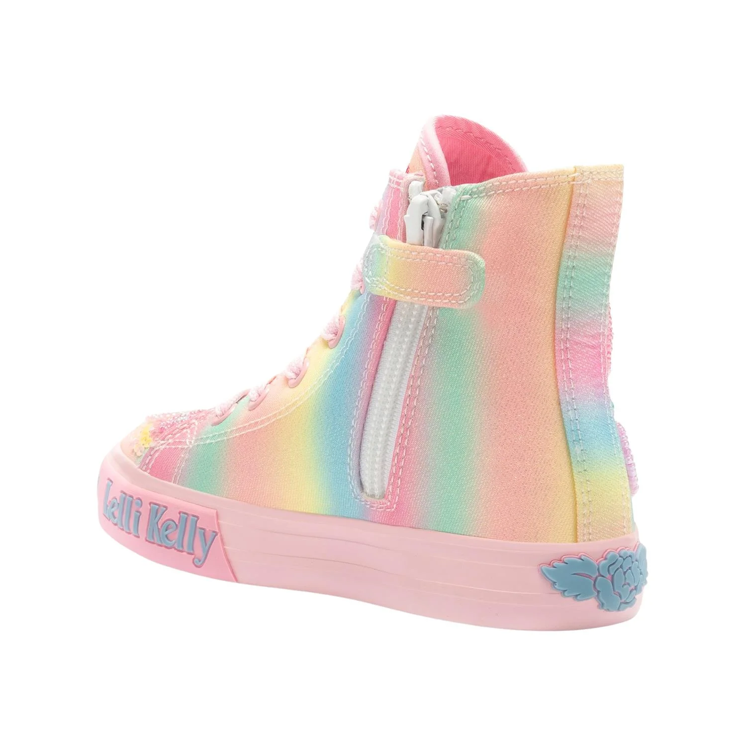 Lelli Kelly LK3863 (BX02) Myla Mid Multi Fantasy Heart Rainbow Baseball Boots - Image 32