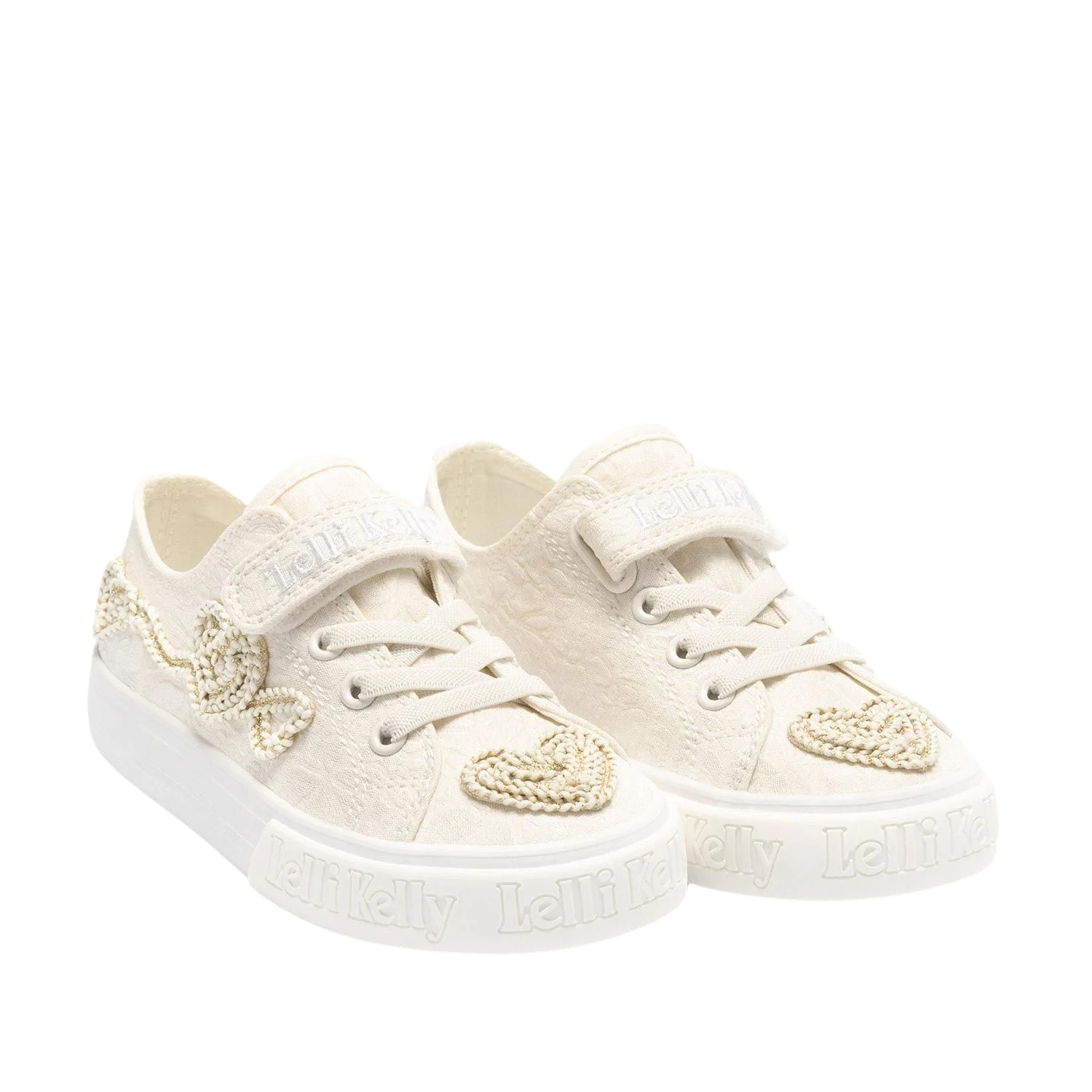Lelli Kelly LK4179 (BI01) Sharon Low White Canvas Baseball Shoe - Image 5