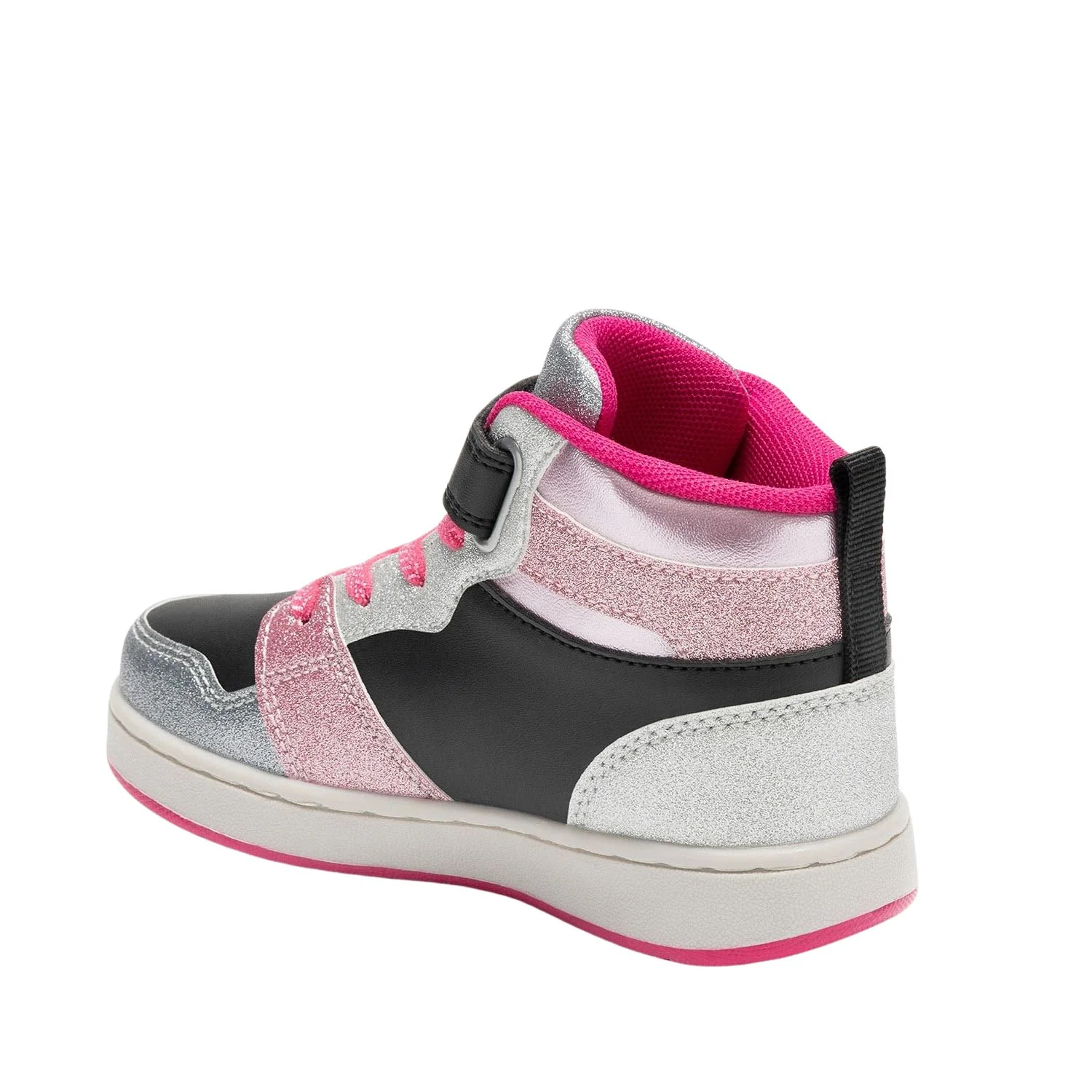 Lelli Kelly LK4416 (AGNE) Gaia Black Silver Pink Glitter Ankle Boots - Image 4