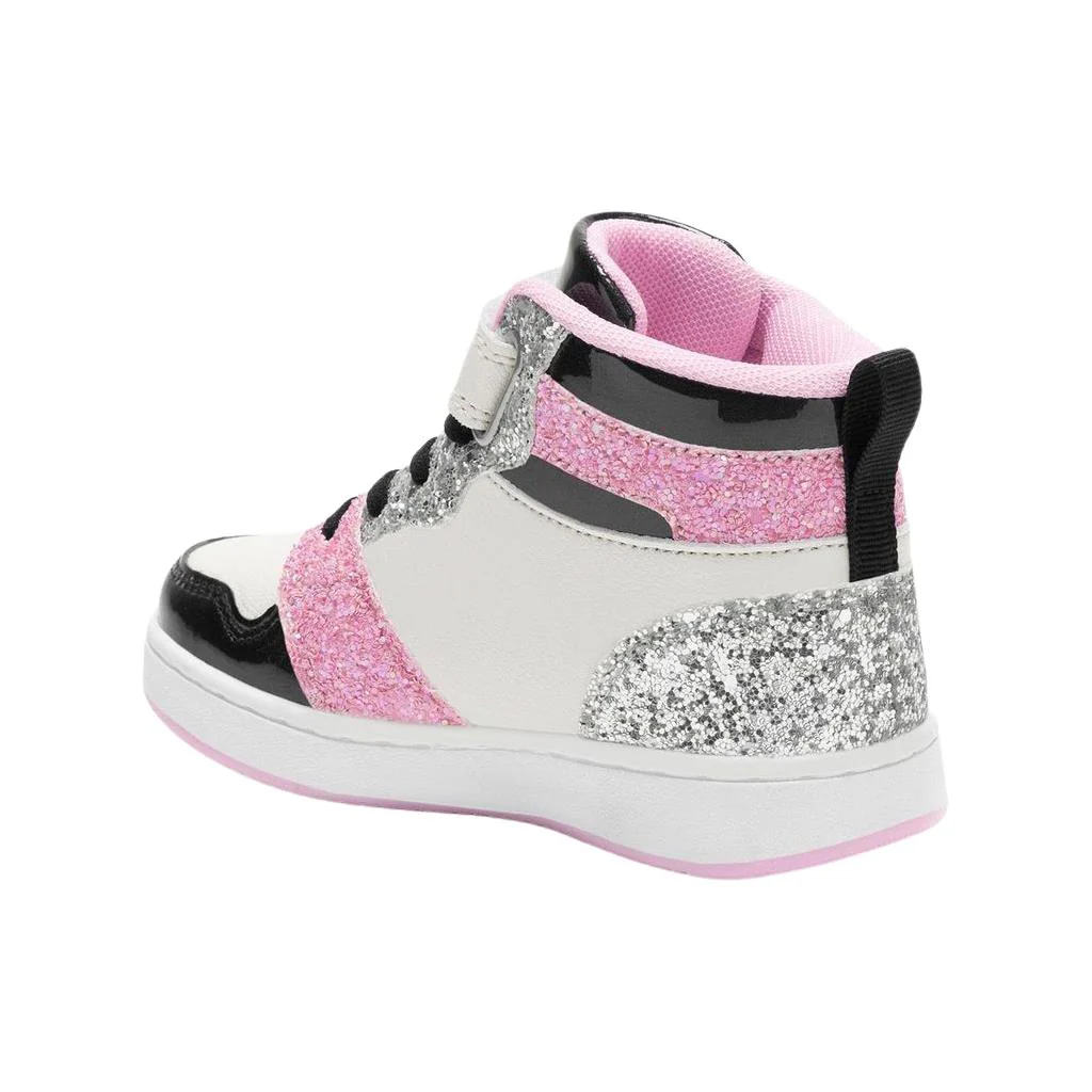Lelli Kelly LK4416 (NEAV) Gaia White Black Pink Glitter Ankle Boots - Image 3