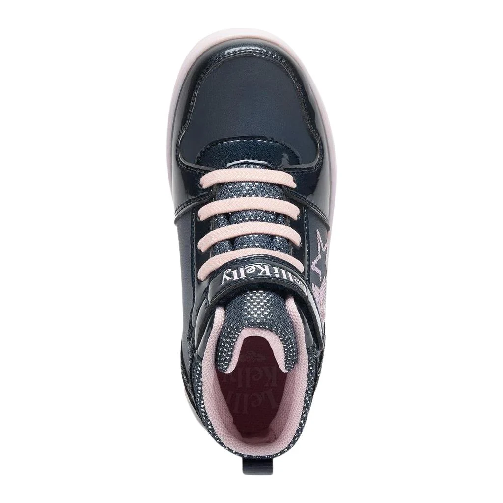 Lelli Kelly LK4440 (BL01) Grace Blue Pink Star Water Resistant Ankle Boots - Image 4
