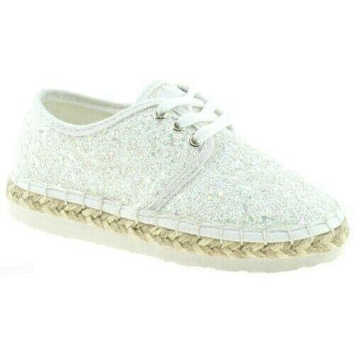 Lelli Kelly LK4608 (LA01) Bianco Glitter Ibiza Lightweight Espadrille Shoes - Image 64
