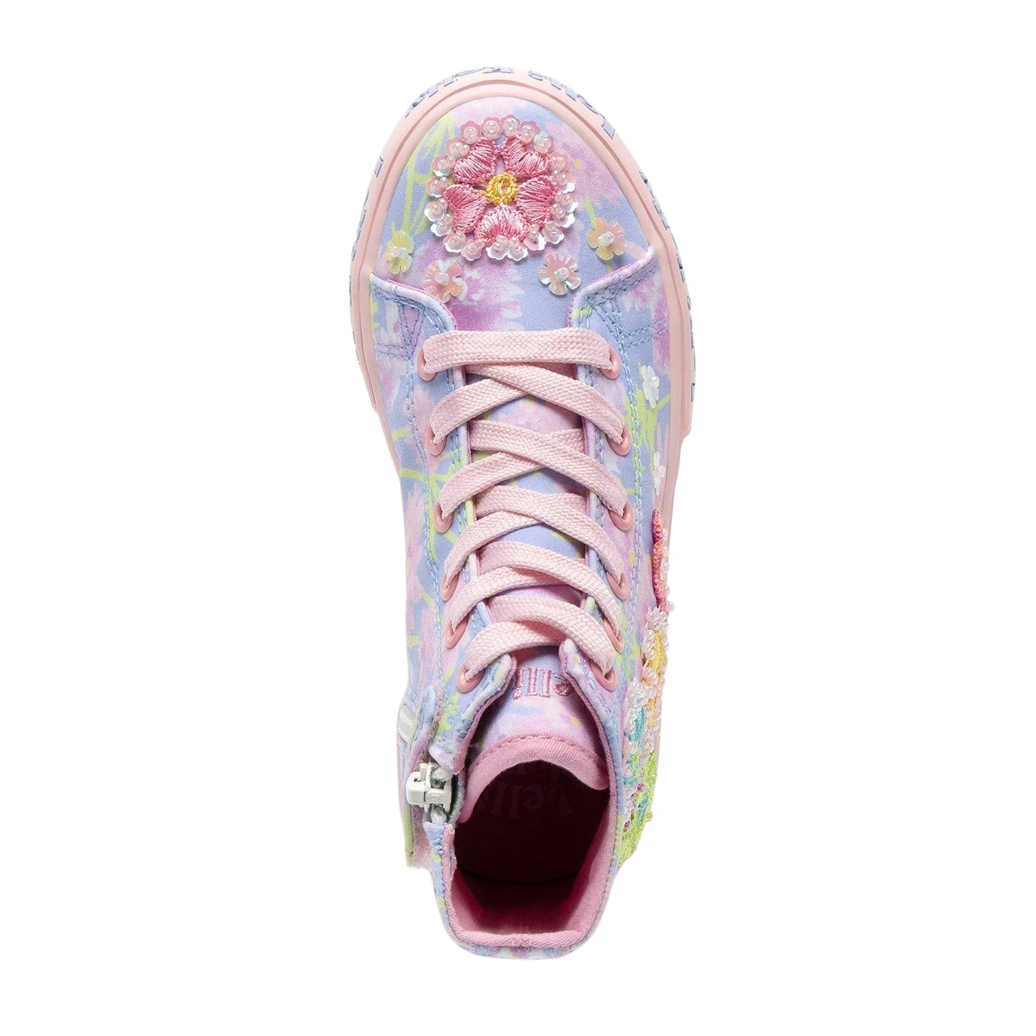Lelli Kelly Eloise Mid Lilac Canvas Baseball Boots LK4910 - Image 4
