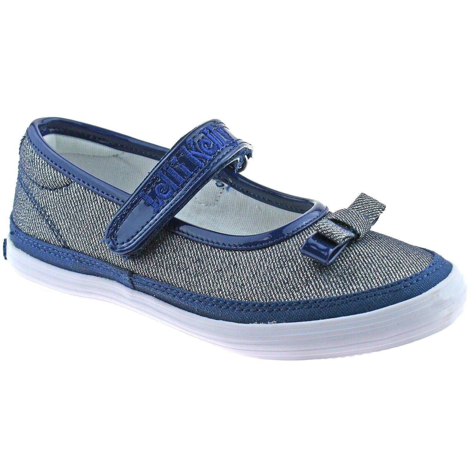Lelli Kelly LK5300 (BE01) New Sprint Blue/Silver Shimmer Canvas Shoes - Image 6