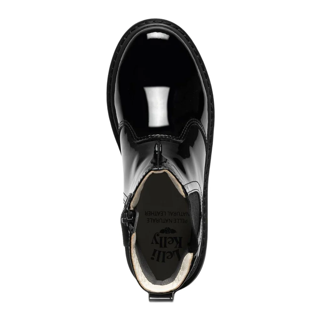 Lelli Kelly LK5552 (FB01) Ruth Black Patent Ankle Boot - Image 3