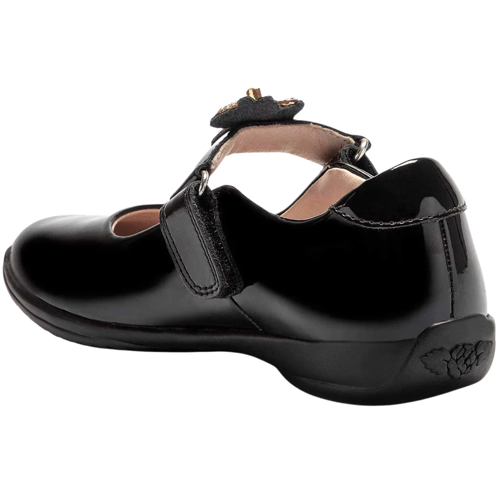 Lelli Kelly LK8100 (DB01) Bliss Unicorn Black Patent School Shoes F Fit - Image 3