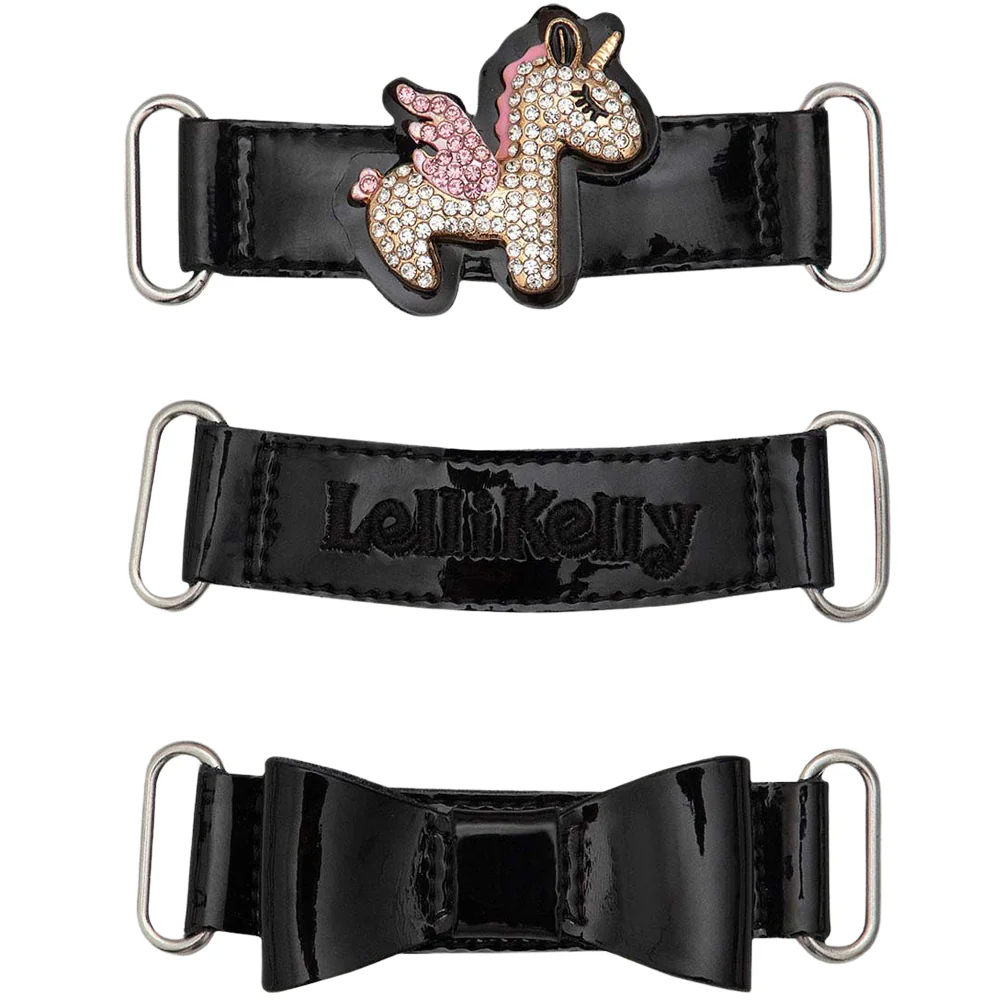 Lelli Kelly LK8100 (DB01) Bliss Unicorn Black Patent School Shoes F Fit - Image 5