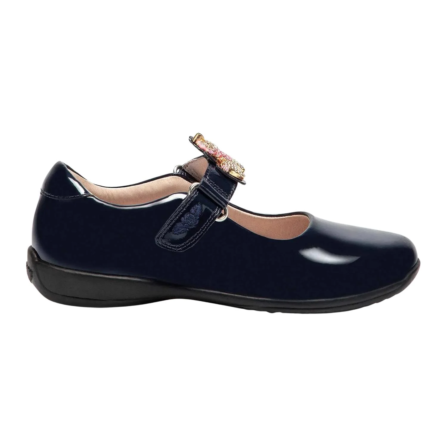 Lelli Kelly LK8100 (DE01) Bliss Unicorn Blue Patent School Shoes F Fit - Image 3