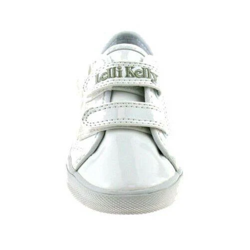 Lelli Kelly LK8199 (DA01) White Patent Lily School Pumps - Image 147