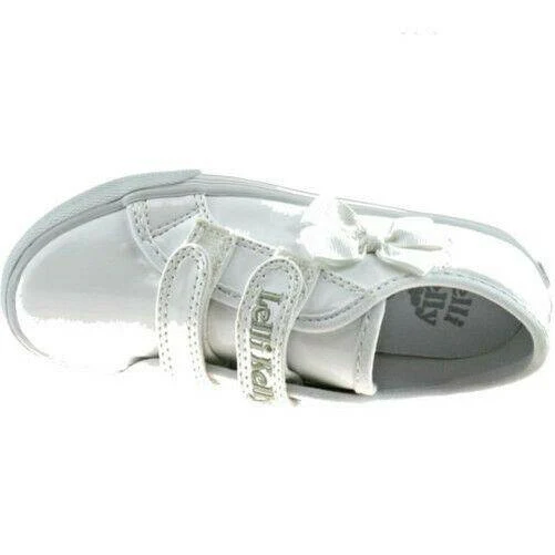 Lelli Kelly LK8199 (DA01) White Patent Lily School Pumps - Image 47