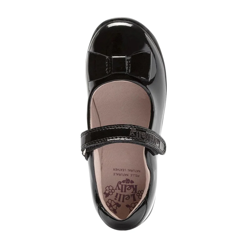 Lelli Kelly LK8206 (DB01) Perrie Black Patent School Shoes F Width - Image 3
