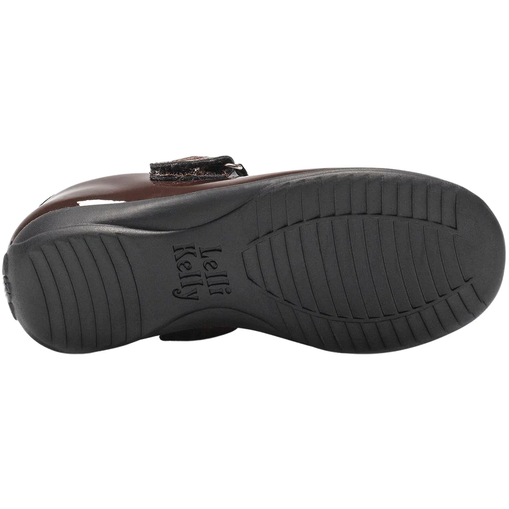 Lelli Kelly LK8312 (DJ01) Blossom Brown Patent Interchangeable F Fit School Shoes - Image 5