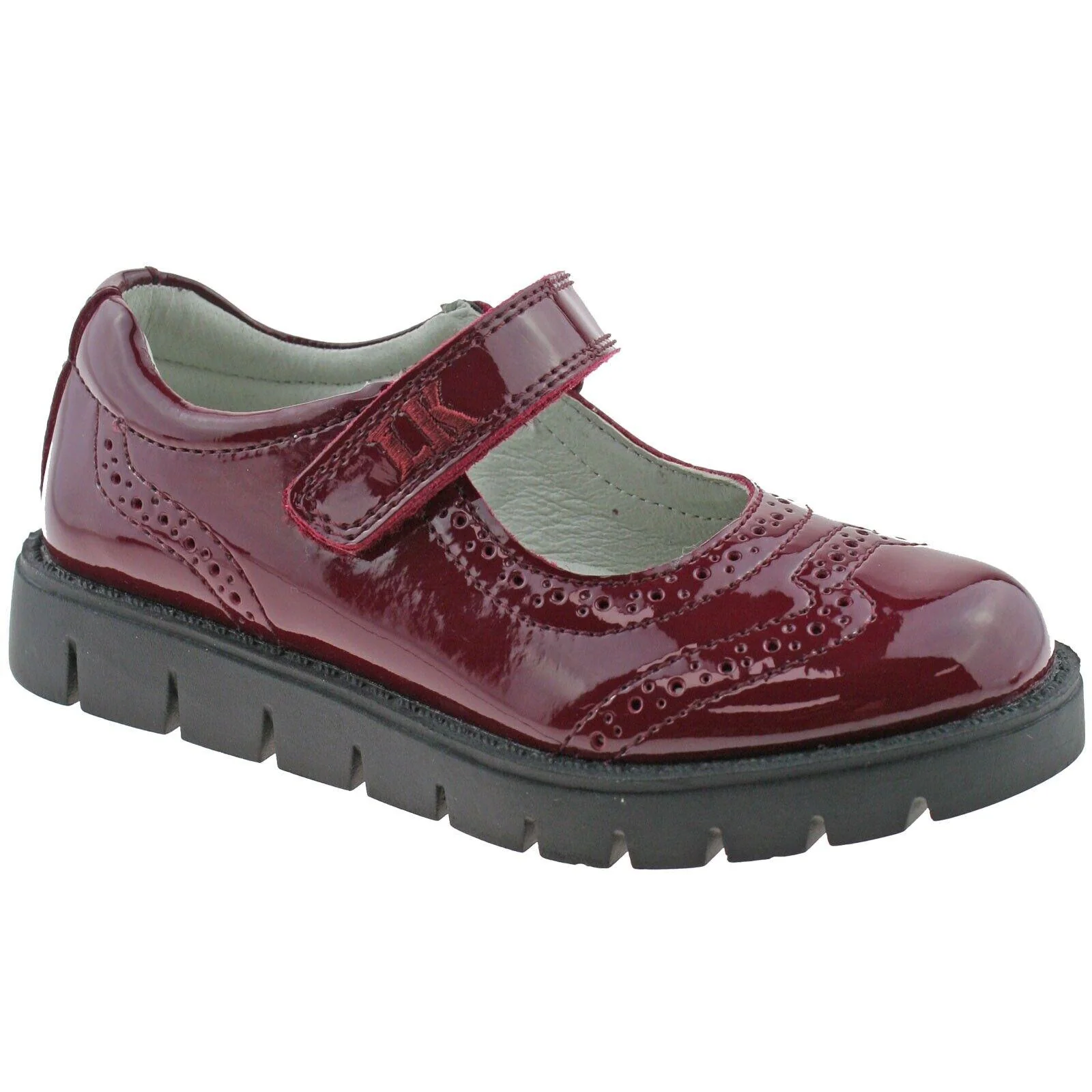 Lelli Kelly LK8386 (DV01) Nicole SNR Dark Burgundy Patent School Shoes F Fitting - Image 3