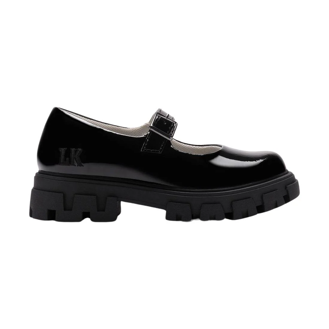 Lelli Kelly LK8430 (NE03) Madeline Black Patent Chunky School Shoes - Image 4