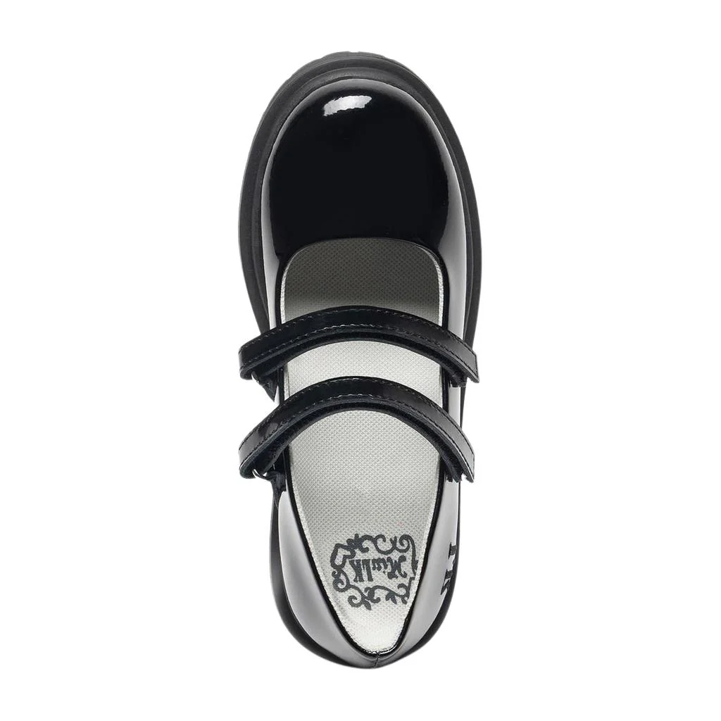 Lelli Kelly LK8443 (NE03) Miss LK Maeve Black Patent Double Strap School Shoes - Image 11