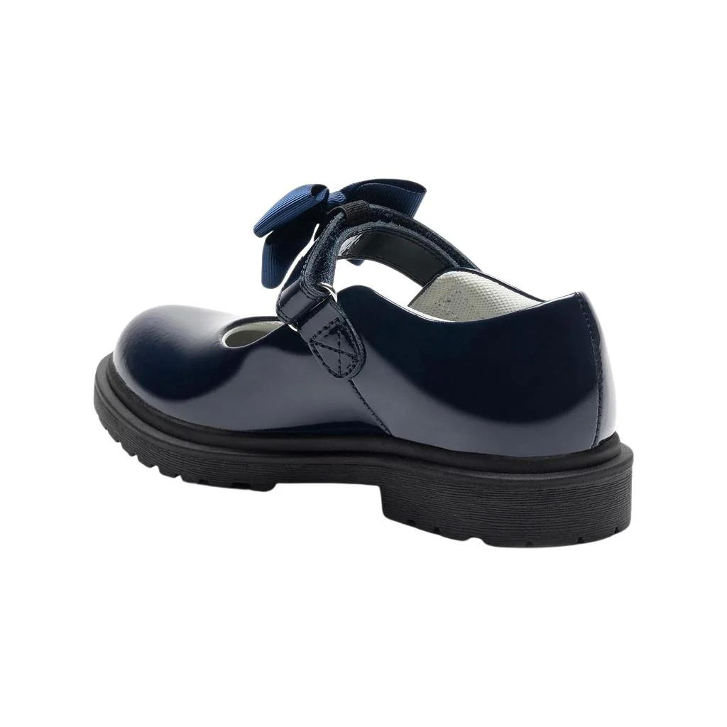 Lelli Kelly LK8461 (BL03) Miss LK Mia Blue Bow Patent School Shoes - Image 3