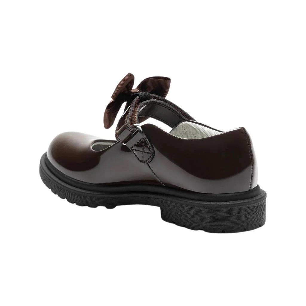 Lelli Kelly LK8461 (MA03) Miss LK Mia Brown Bow Patent School Shoes - Image 3
