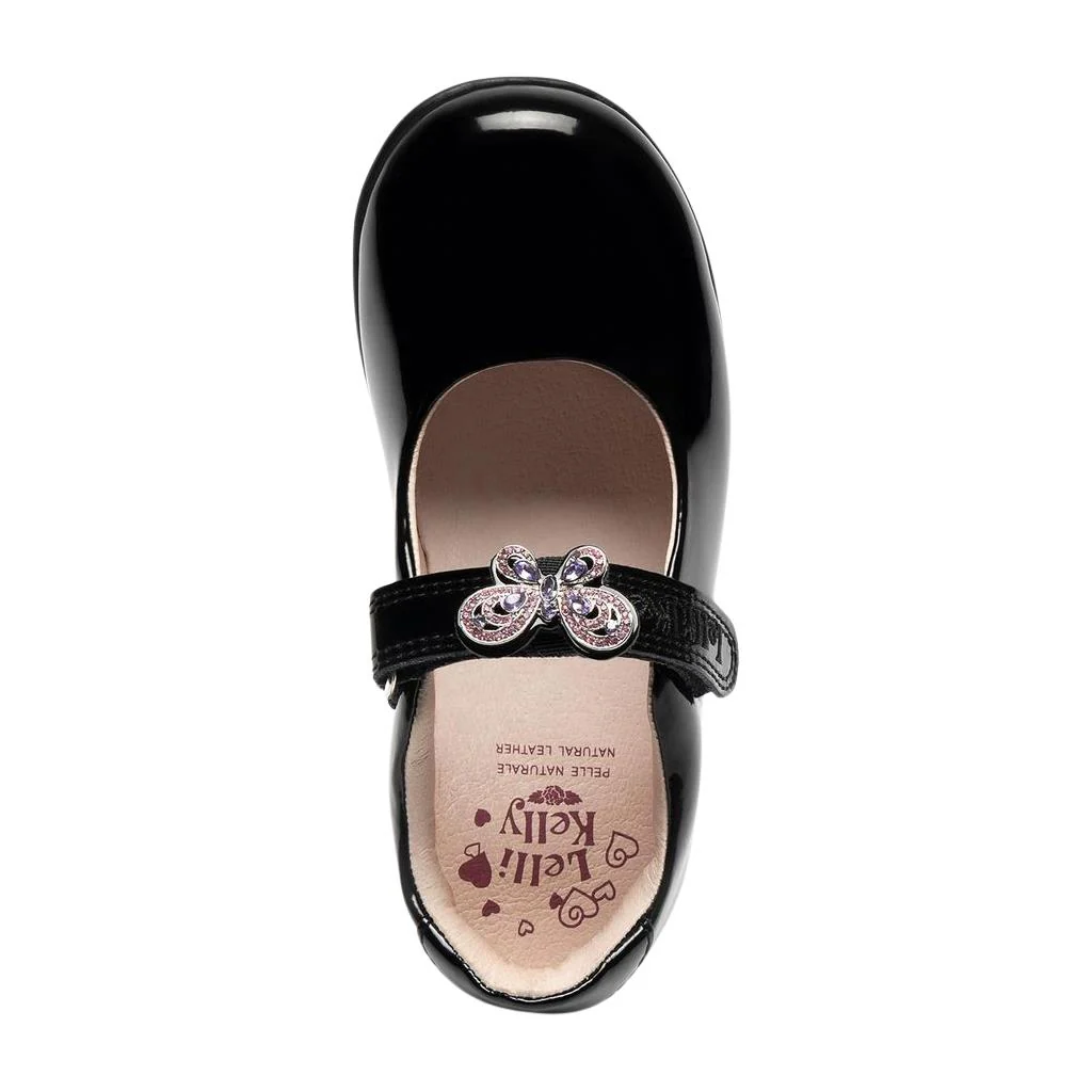 Lelli Kelly Melody 2 Wide Fit G Black Patent School Shoes LK8483 NE03 - Image 5